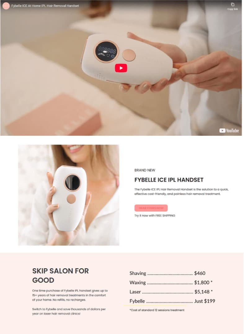 Laser Hair Removal Device